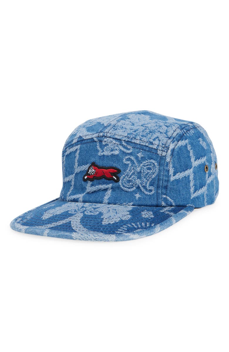 ICECREAM Rotate Denim Jacquard Baseball Cap, Main, color, Dodger