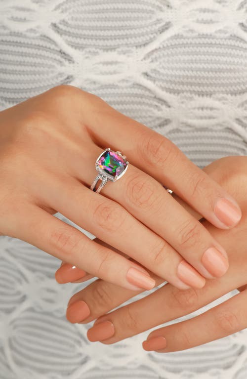 Ys Gems Sterling Silver Quartz Ring In Multi