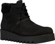 Eileen Fisher Kenille Genuine Shearling Trim Wedge Bootie