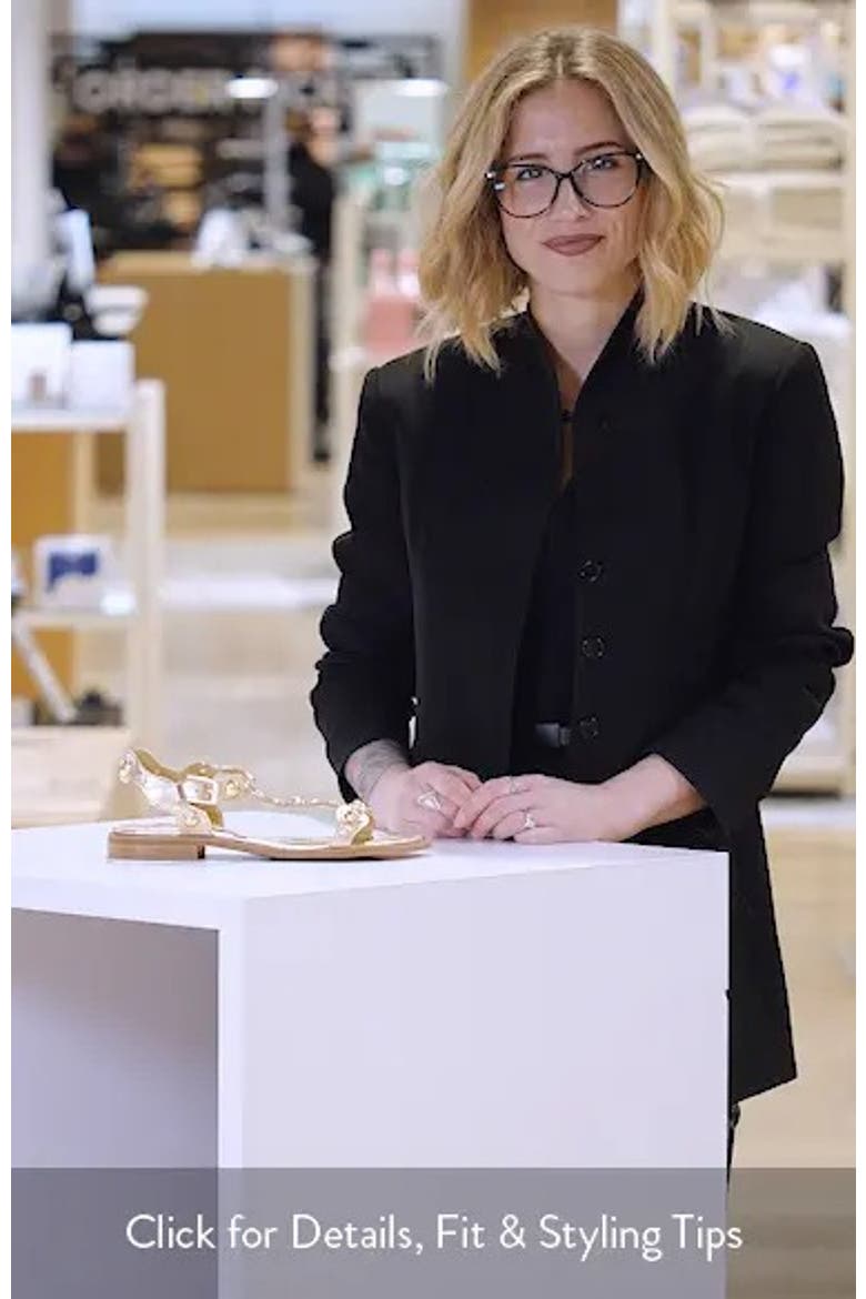Phanny Metallic Studded Ankle Strap Sandal video