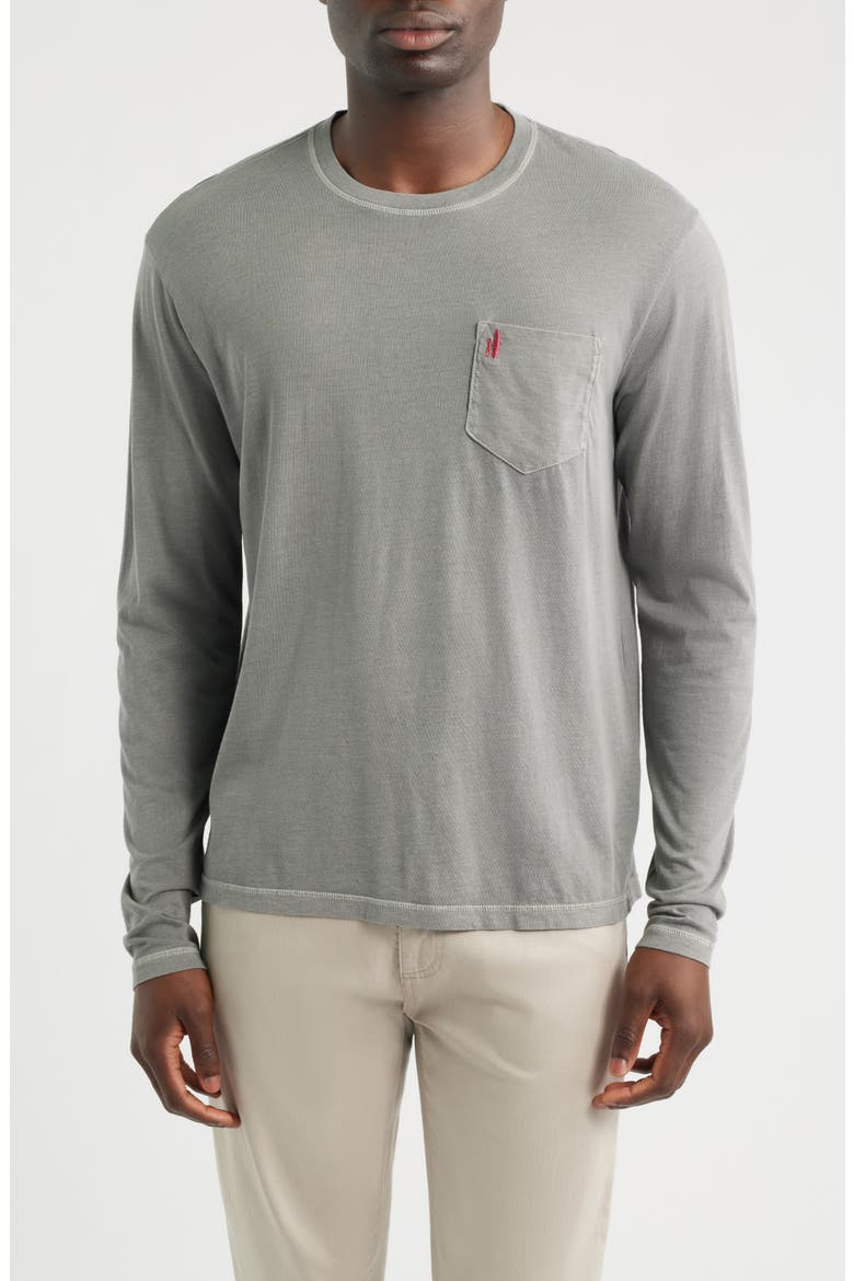 Brennan 2.0 Long Sleeve Pocket T-Shirt, Main, color, WASHED BLACK