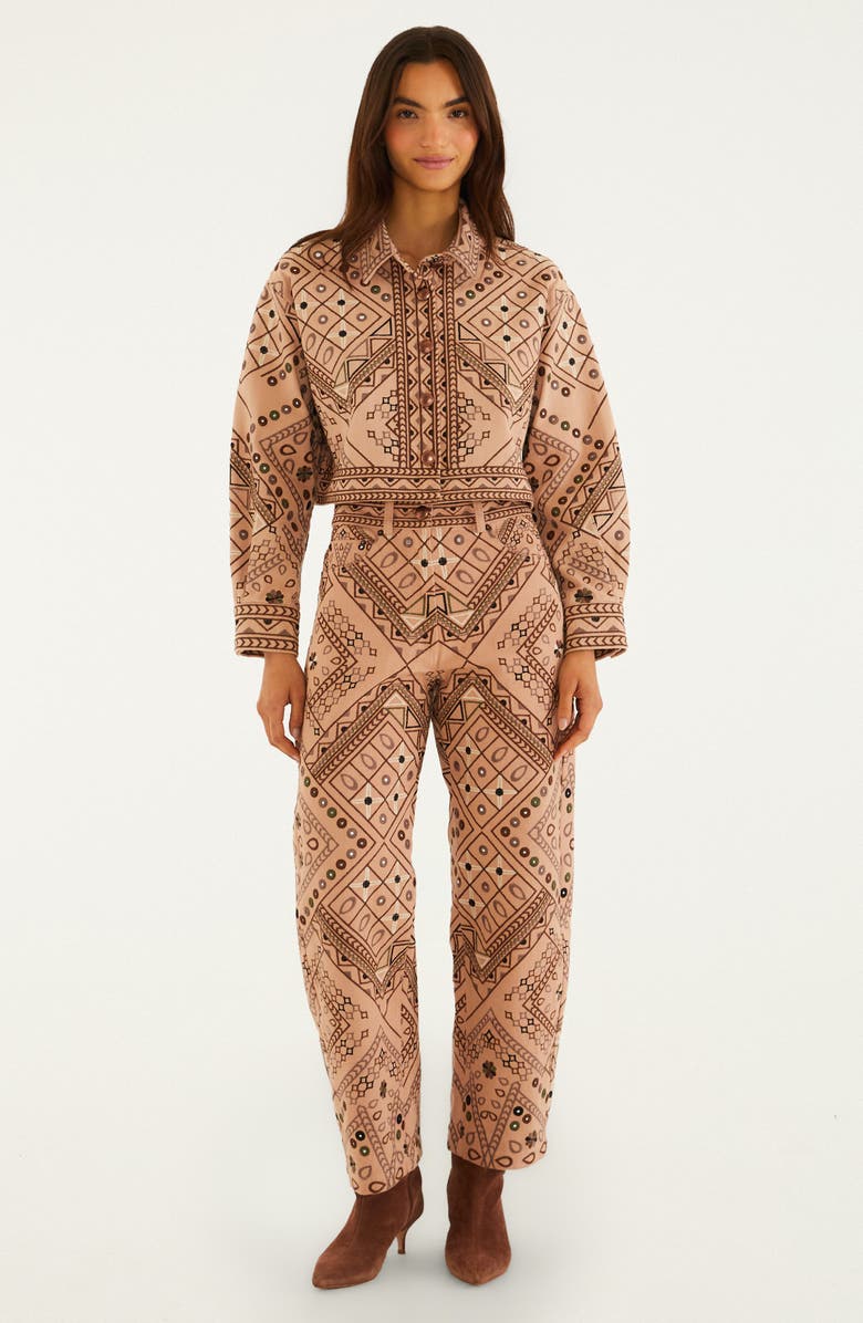 FARM Rio Cosmopolitan Crop Jacket, Alternate, color, Light Pink