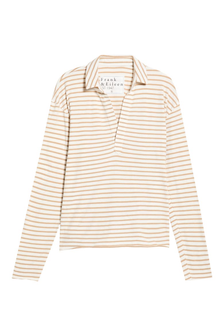 Patrick Popover Henley, Main, color, VINTAGE WHITE CAMEL STRIPE