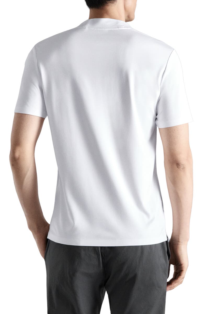 MANGO Slim Fit Comfort Stretch T-Shirt, Alternate, color, White