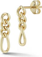 Ember Fine Jewelry 14K Gold Figaro Chain Drop Earrings