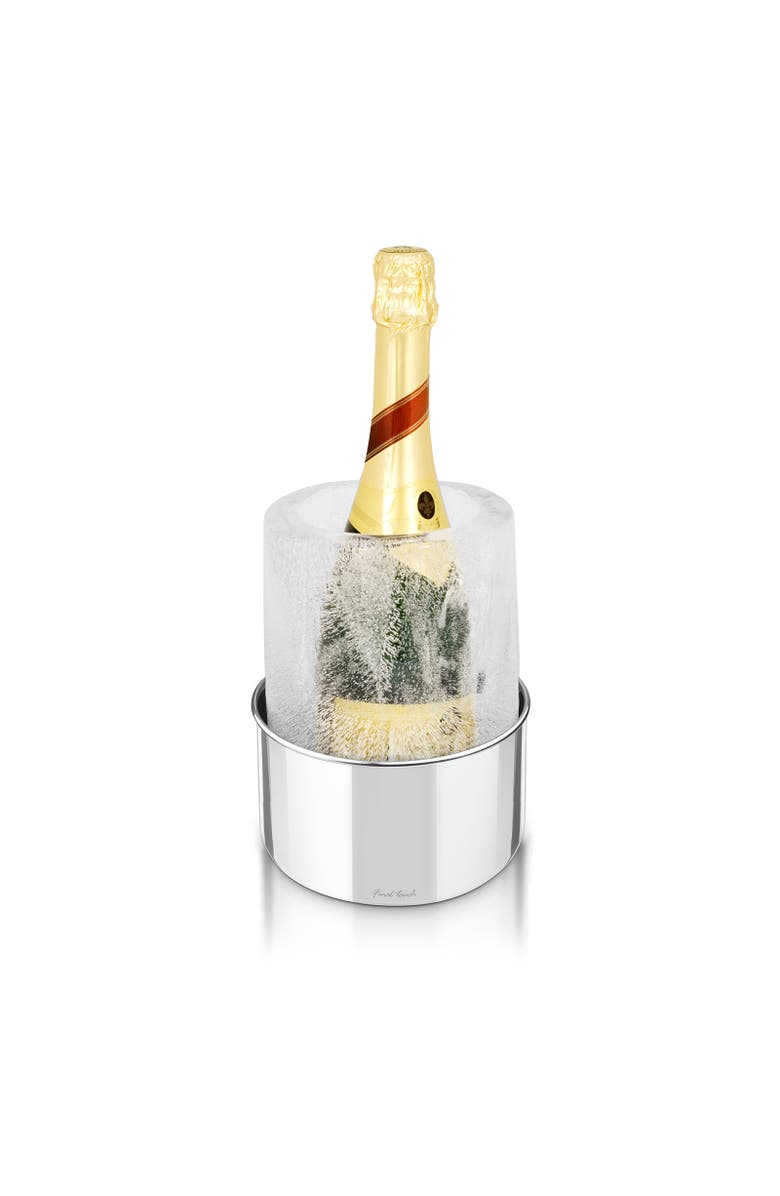 FINAL TOUCH Stainless Steel Ice Bottle Chiller, Alternate, color, Silver
