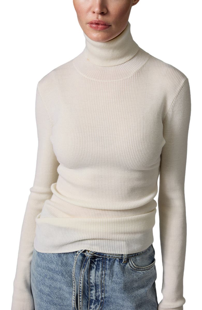DAY Birger et Mikkelsen Sierra Roll Neck Slim Fit Sweater, Alternate, color, Ivory Shade