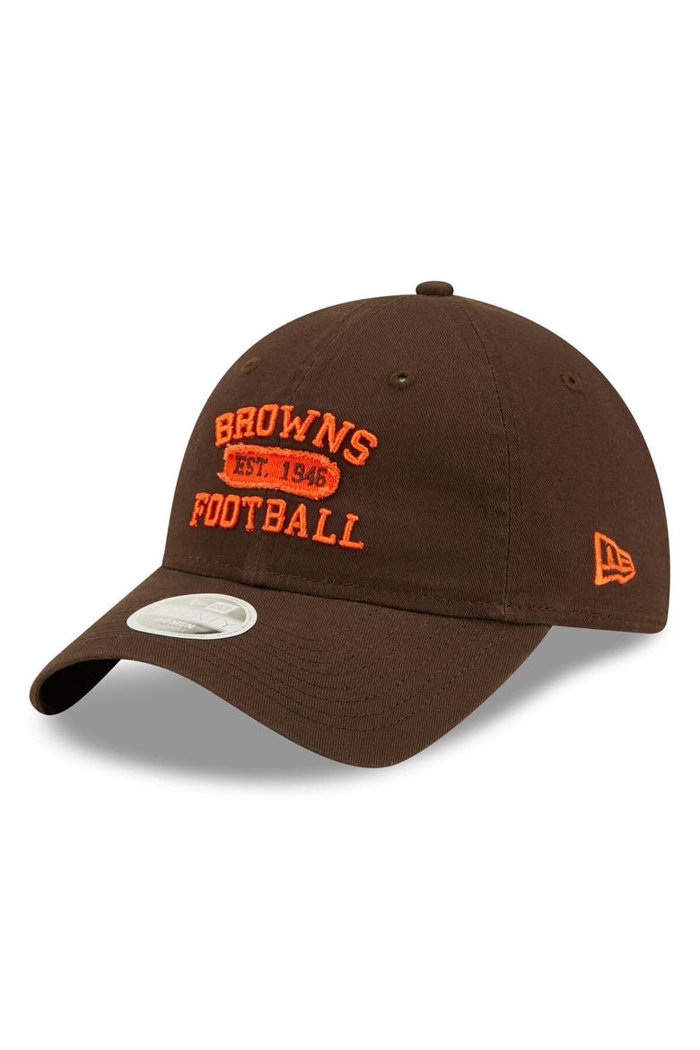 Women's New Era Brown Cleveland Browns Formed 9TWENTY Adjustable Hat, Main, color, Brown