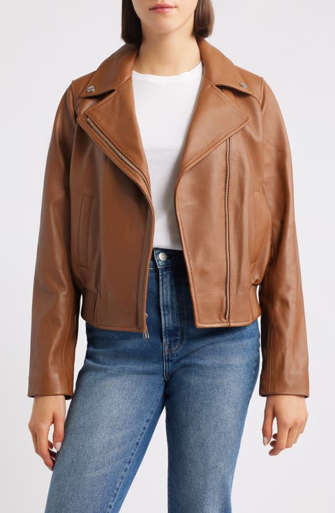 Moto Bomber Leather Jacket