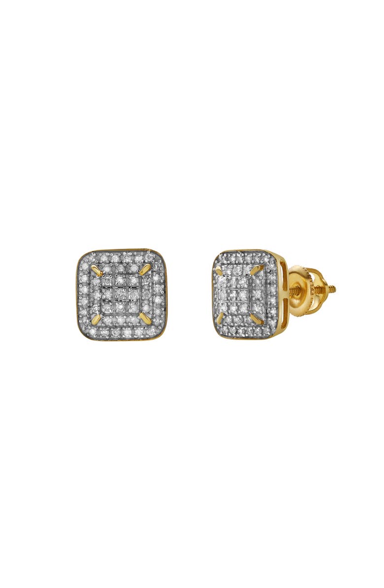 LuvMyJewelry Brisa 10K Yellow Gold Diamond Unisex Earrings - 0.23 Cts, Main, color, 10K Yellow Gold
