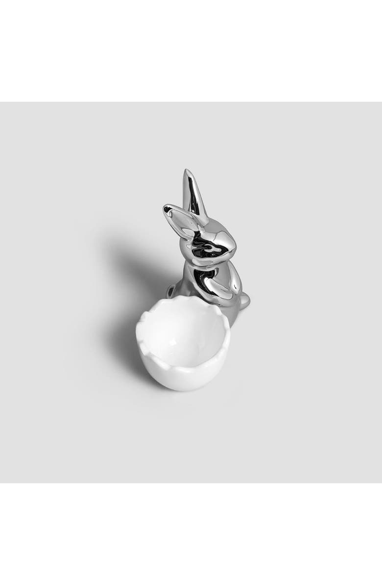 Togas Falber Egg Dish, Alternate, color, White