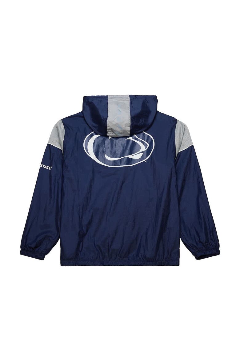 Men's Mitchell & Ness Navy Penn State Nittany Lions Team 3.0 Anorak Half-Zip Hoodie, Alternate, color, Navy