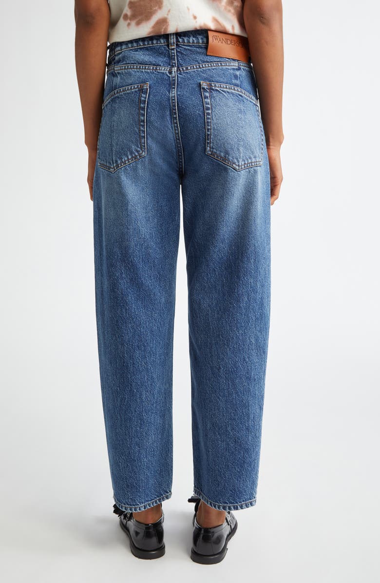 JW Anderson Crop Straight Leg Jeans, Alternate, color,