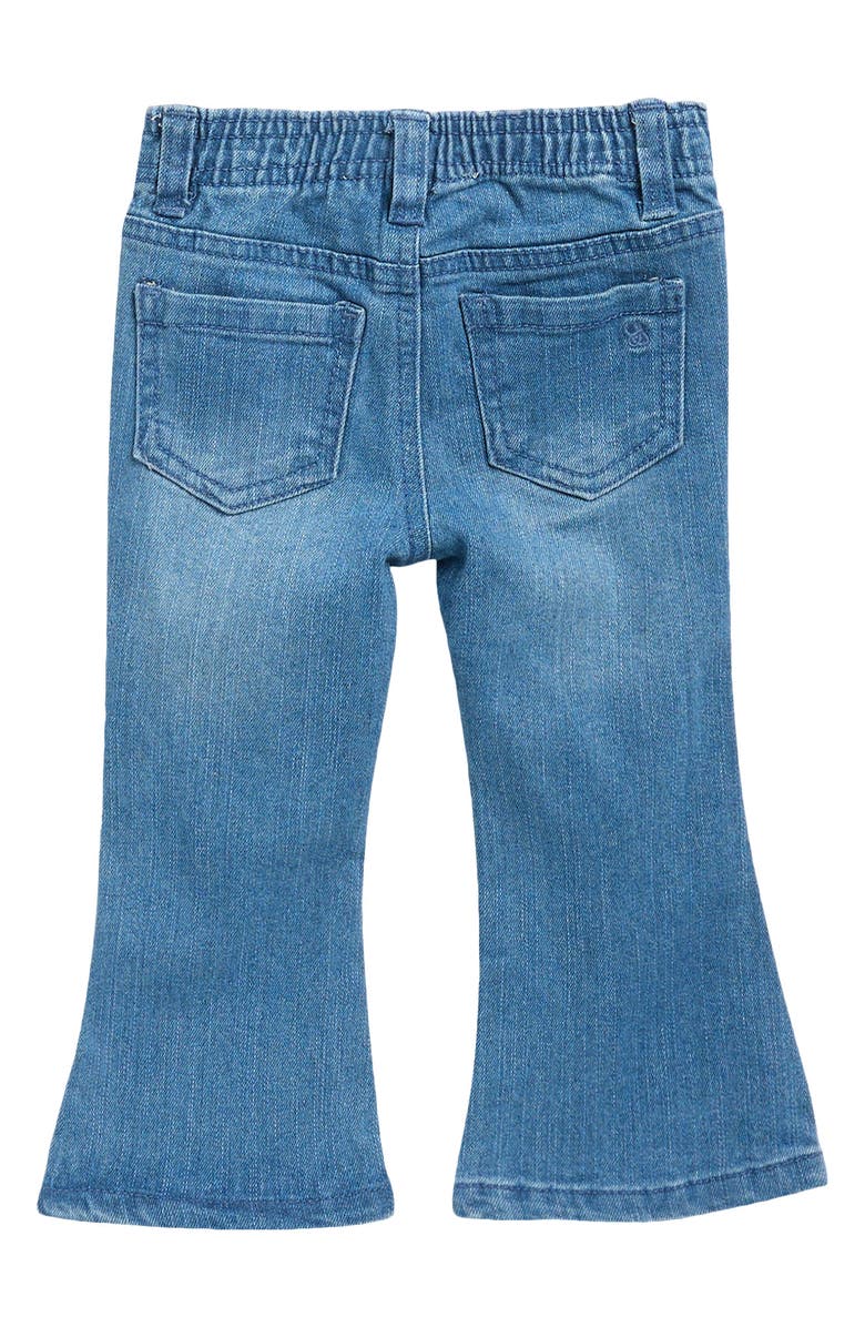 Jessica Simpson Playwear Floral Top & Flare Jeans Set, Alternate, color, Pink