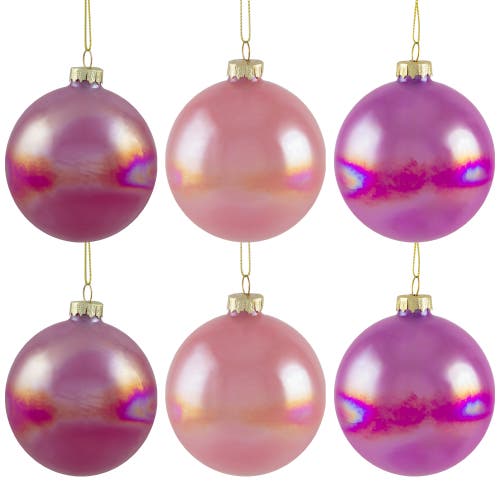 Northlight Shiny Glass Ball Christmas Ornaments In Multi