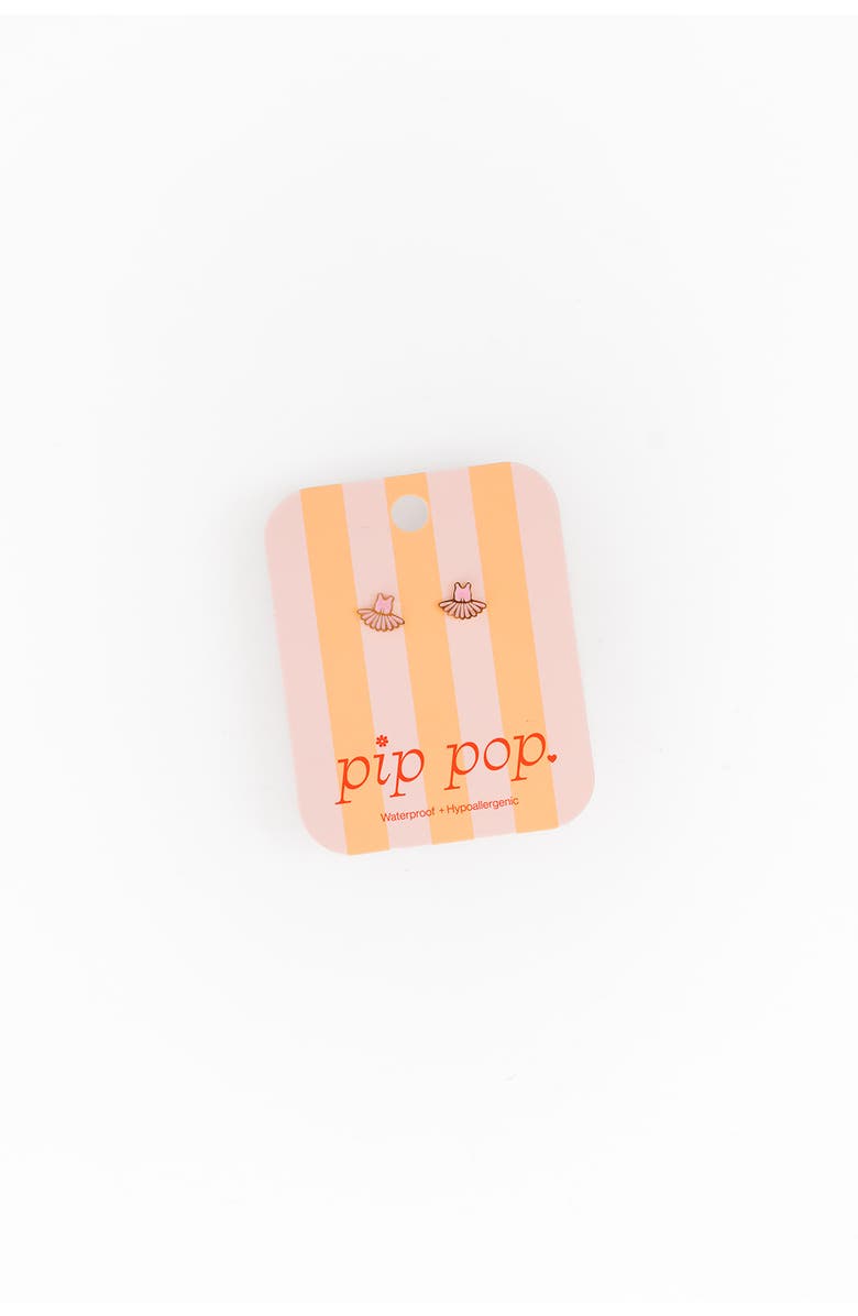 Pip Pop Ballet Tutu Stud Earrings, Alternate, color, Pink