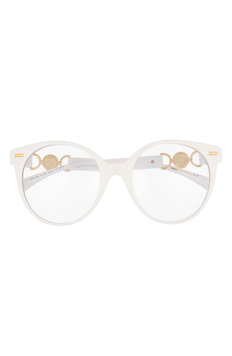 Versace 55mm Round Phantos Optical Glasses, Main, color, 