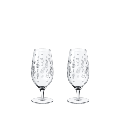 Toy's Delight Glass Beer Glass Pair