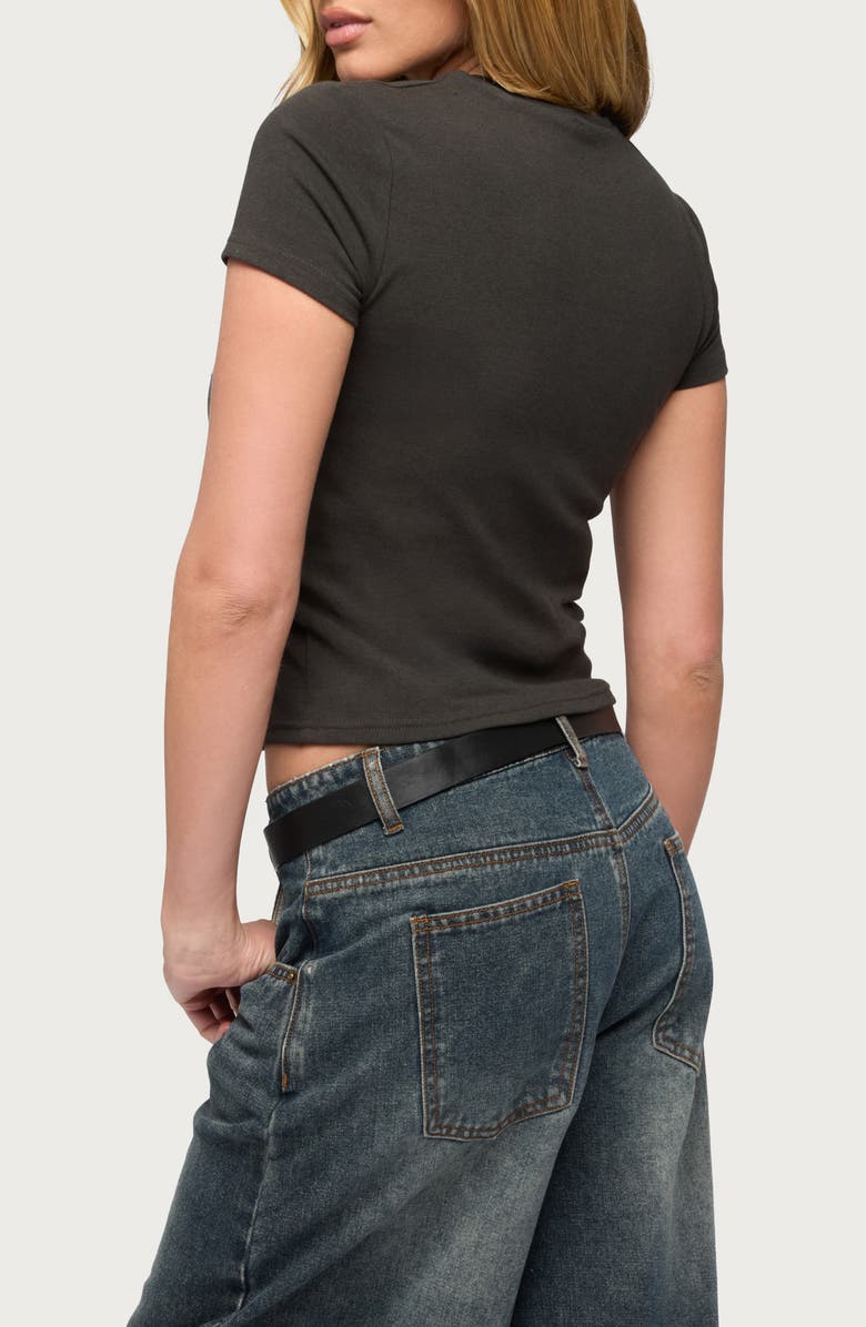 EDIKTED Aitana Grommet Studded T-Shirt, Alternate, color, 