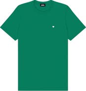 Dalix Mens Lil Heart Midweight Cotton Tee