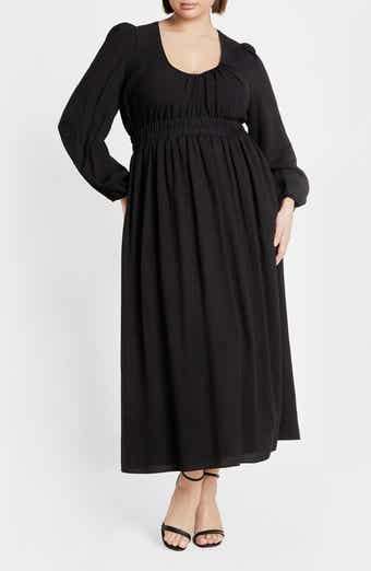 Dayana Smocked Long Sleeve Maxi Dress