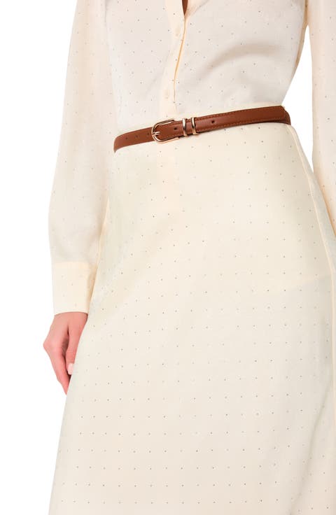 Eden Satin Midi Skirt