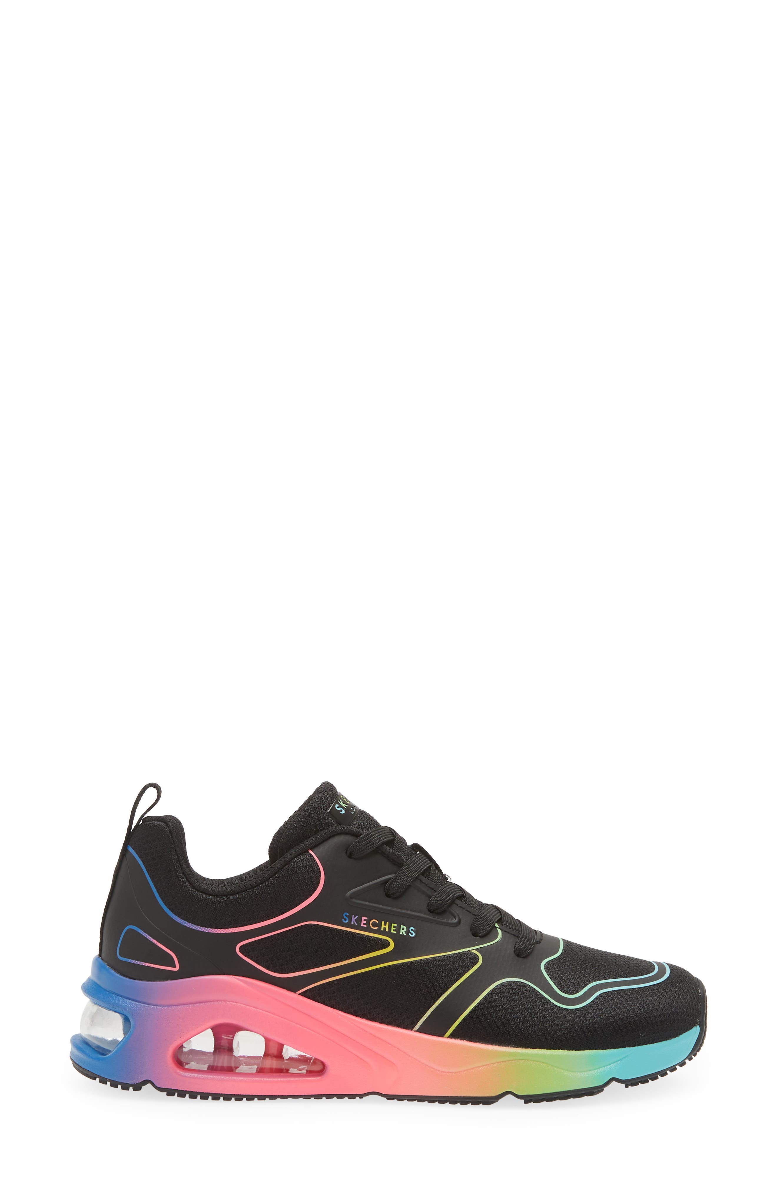 SKECHERS Tres-Air Uno Rainbow Roads Sneaker, Alternate, color, 