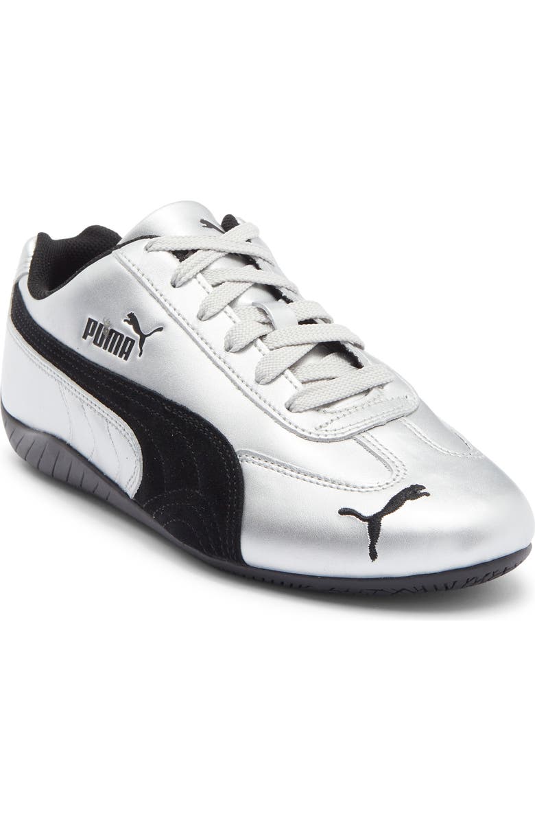 PUMA Speedcat Metallic Sneaker, Main, color, Puma Silver/ Puma Black