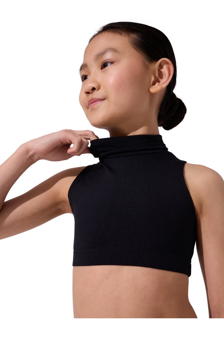 Team Basics Mock Neck Top, Alternate, color, Black