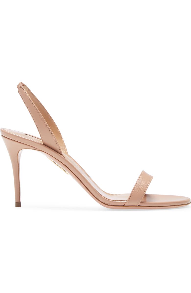 Aquazzura So Nude Slingback Sandal, Alternate, color,