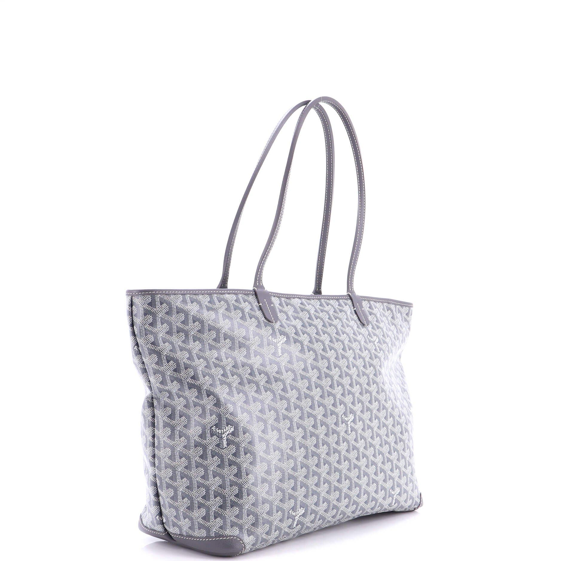 Pre-Owned Goyard Artois Tote Coated Canvas MM, Alternate, color, Gray