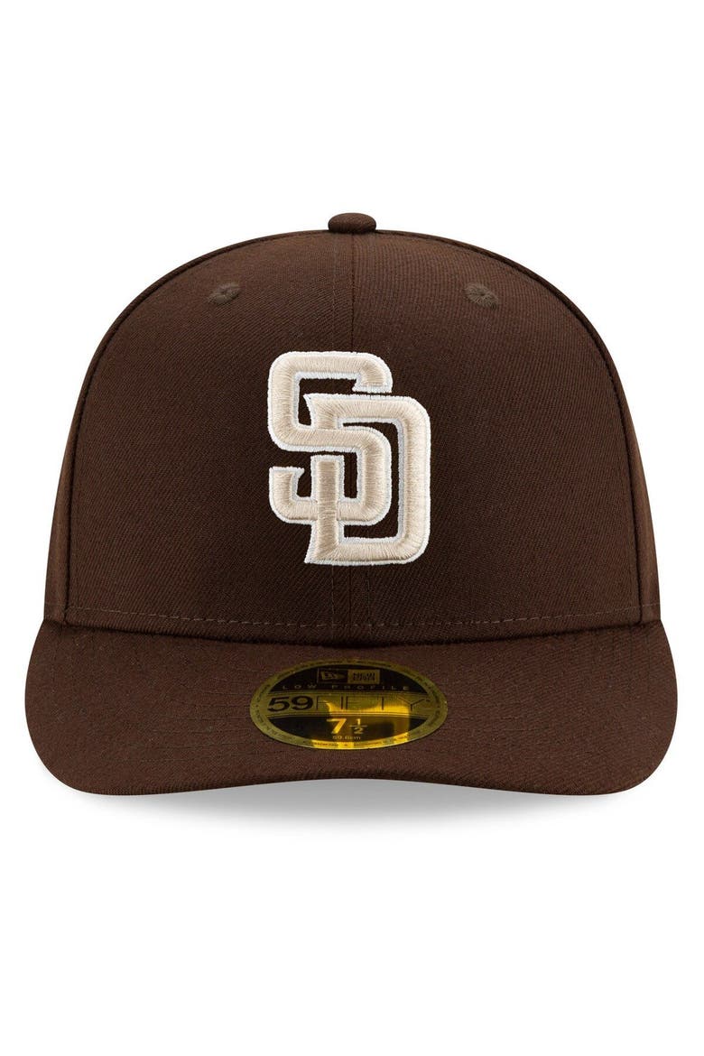 Men's New Era Brown San Diego Padres Alternate 2020 Authentic Collection On-Field Low Profile 59FIFTY Fitted Hat, Alternate, color, BROWN