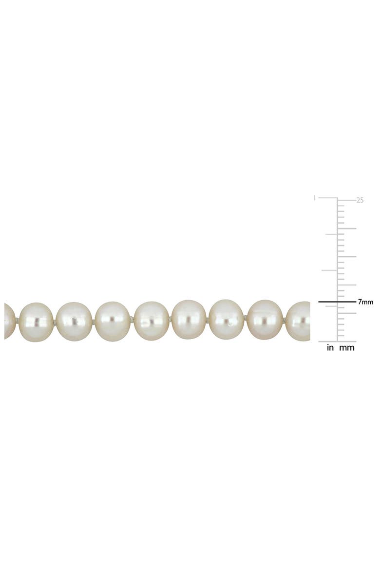 Cultured Pearl Necklace, 7–7.5mm, Alternate, color, WHITE