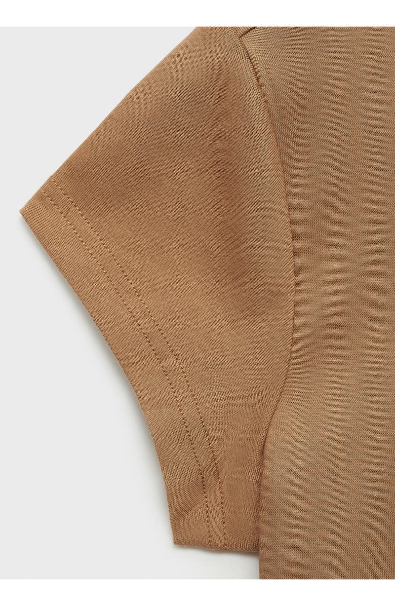 MANGO Crewneck Cotton T-Shirt, Alternate, color, Mustard