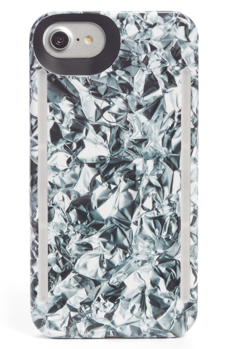 LuMee Duo LED Lighted iPhone 6/6s/7/8 & 6/6s/7/8 Plus Case, Main, color, 