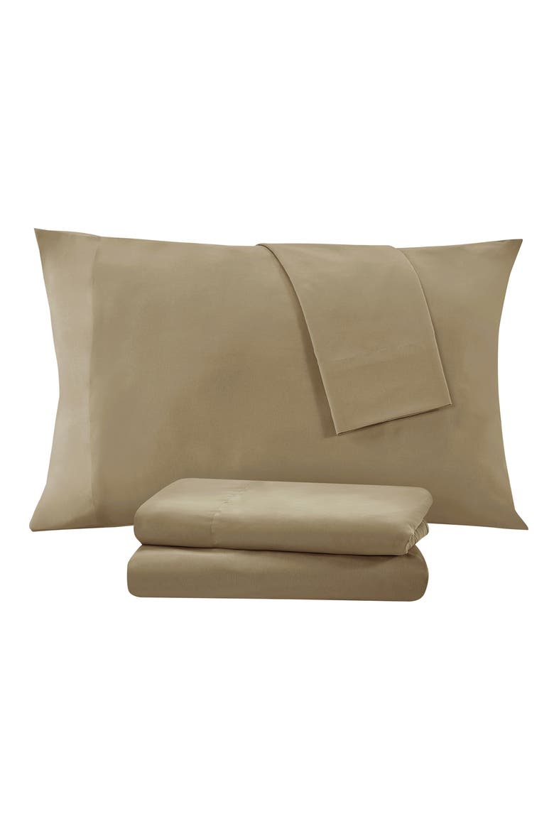 Cheetah Print 8-Piece Reversible Comforter & Shams Set, Alternate, color, BROWN