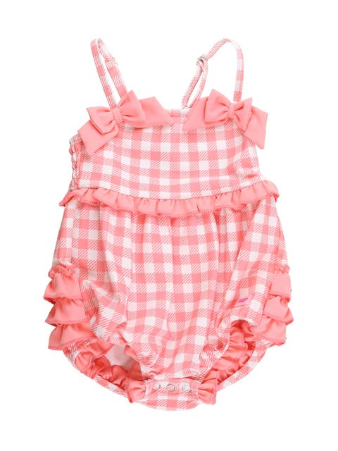 UPF50+ One Piece Bow Bubble Romper Swimsuit (Baby)