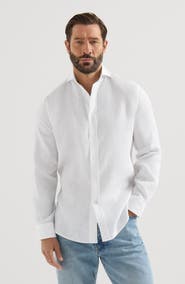 Brunello Cucinelli Linen shirt with spread collar