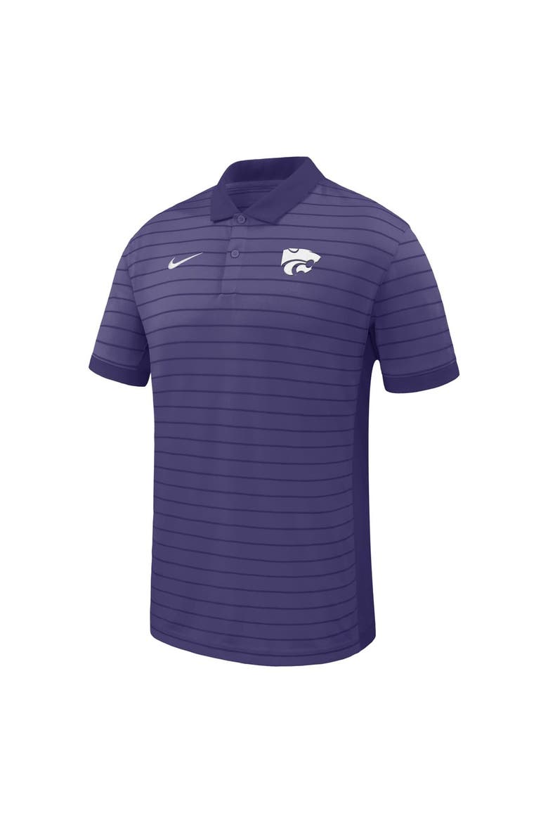 Men's Nike Purple Kansas State Wildcats 2025 Early Season Coaches Sideline Victory Stripe Performance Polo, Alternate, color, Purple