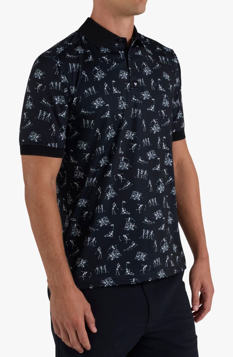 Bad Birdie Evolution Ridge Performance Polo, Alternate, color, Bad Habits - Black