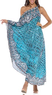 RANEES One-Shoulder Cover-Up Maxi Dress
