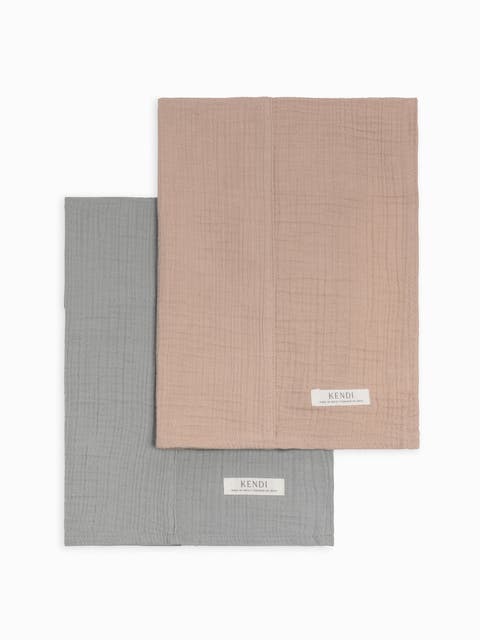 Organic 2-Pack Muslin Burp Cloths (Baby)