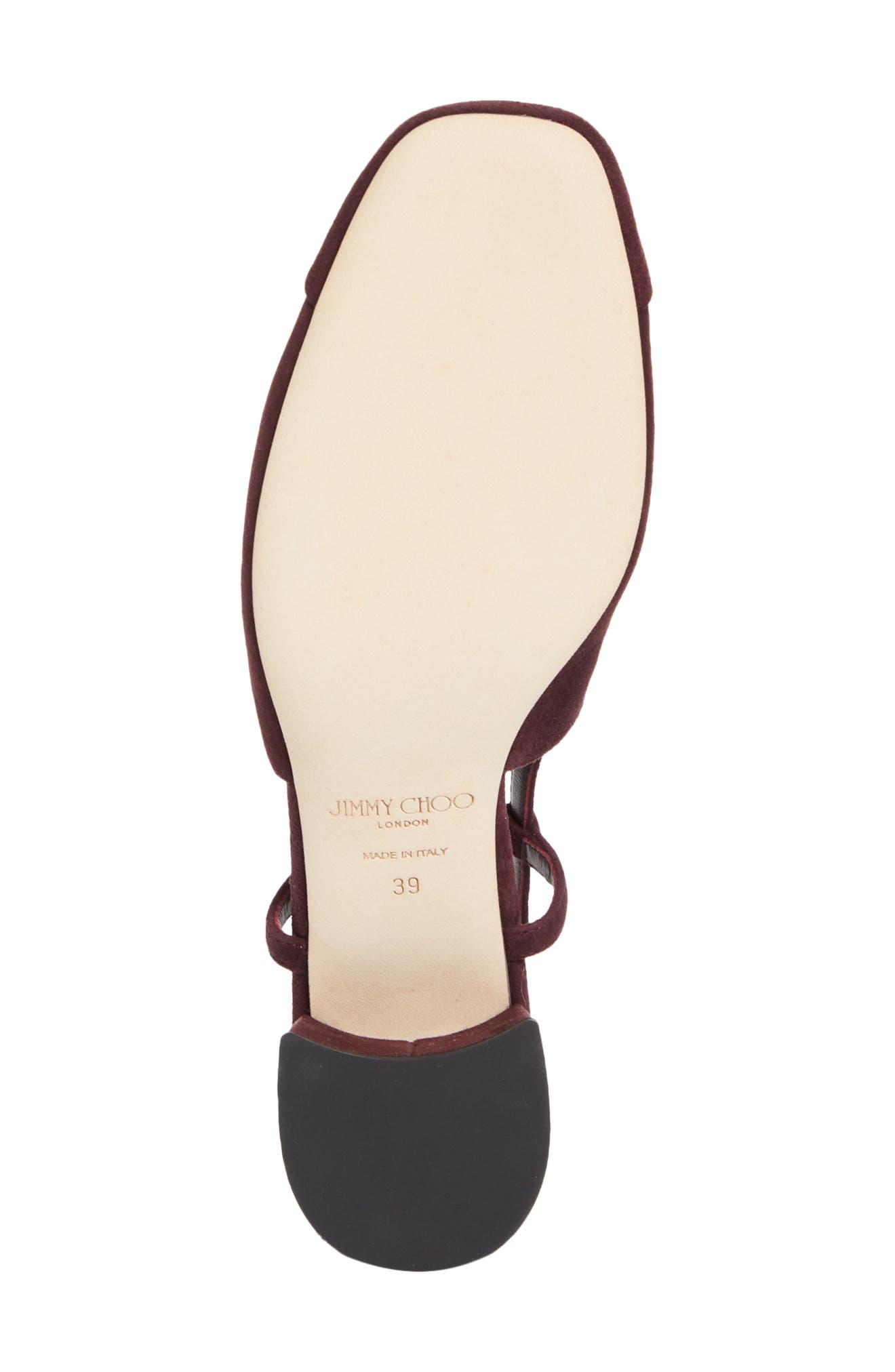 Jimmy Choo Elisa Slingback Pump, Alternate, color, Deep Merlot/ Deep Merlot