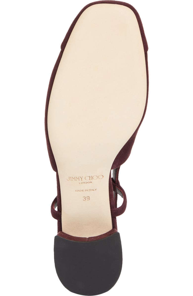 Jimmy Choo Elisa Slingback Pump, Alternate, color, Deep Merlot/ Deep Merlot