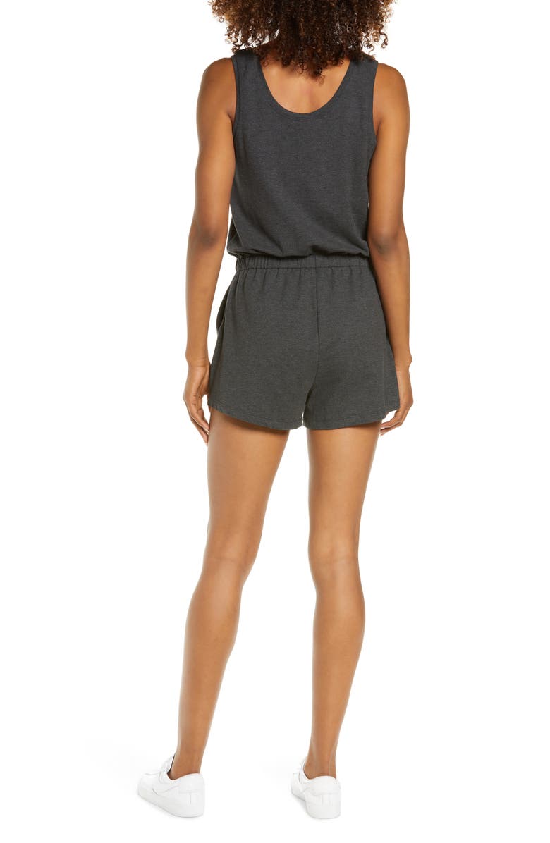 Zella Gwen Ponte Knit Romper, Alternate, color,