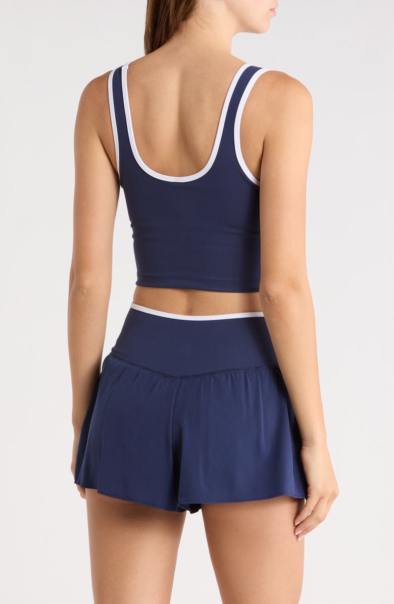 YOGALICIOUS Emmy Double Jersey Crop Tank, Alternate, color, Naval Blue
