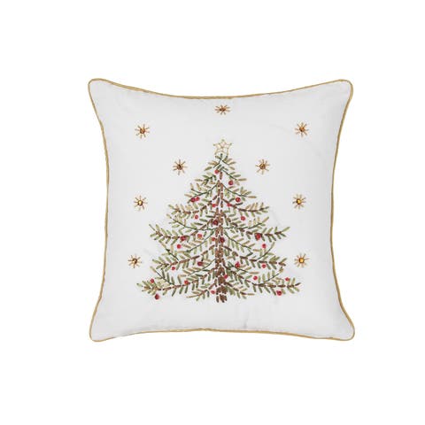 Christmas Tree Accent Throw Pillow, 18" x 18"