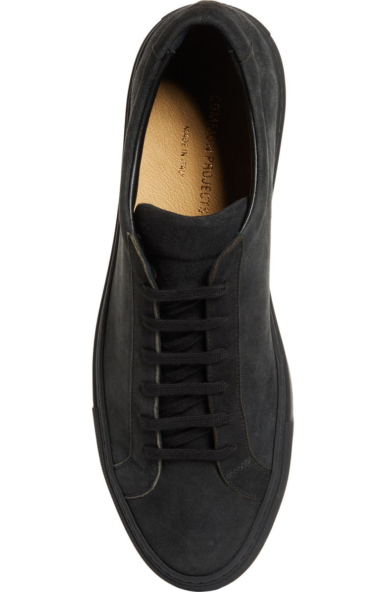 Common Projects Achilles Premium Sneaker, Alternate, color, Off Black