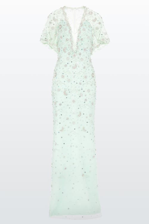 Jenny Packham Luna Gown In Blue