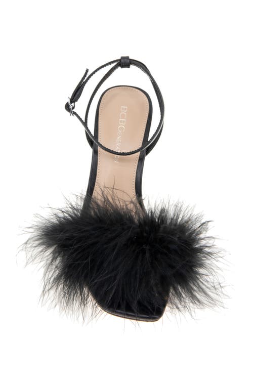 Bcbgeneration Relby Faux Feather Sandal